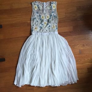 BHLDN / Needle & Thread beaded floral dress Size 2